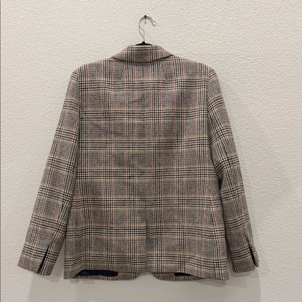 J. Crew Sommerset blazer in glen plaid English wool size 14 - Picture 7 of 8